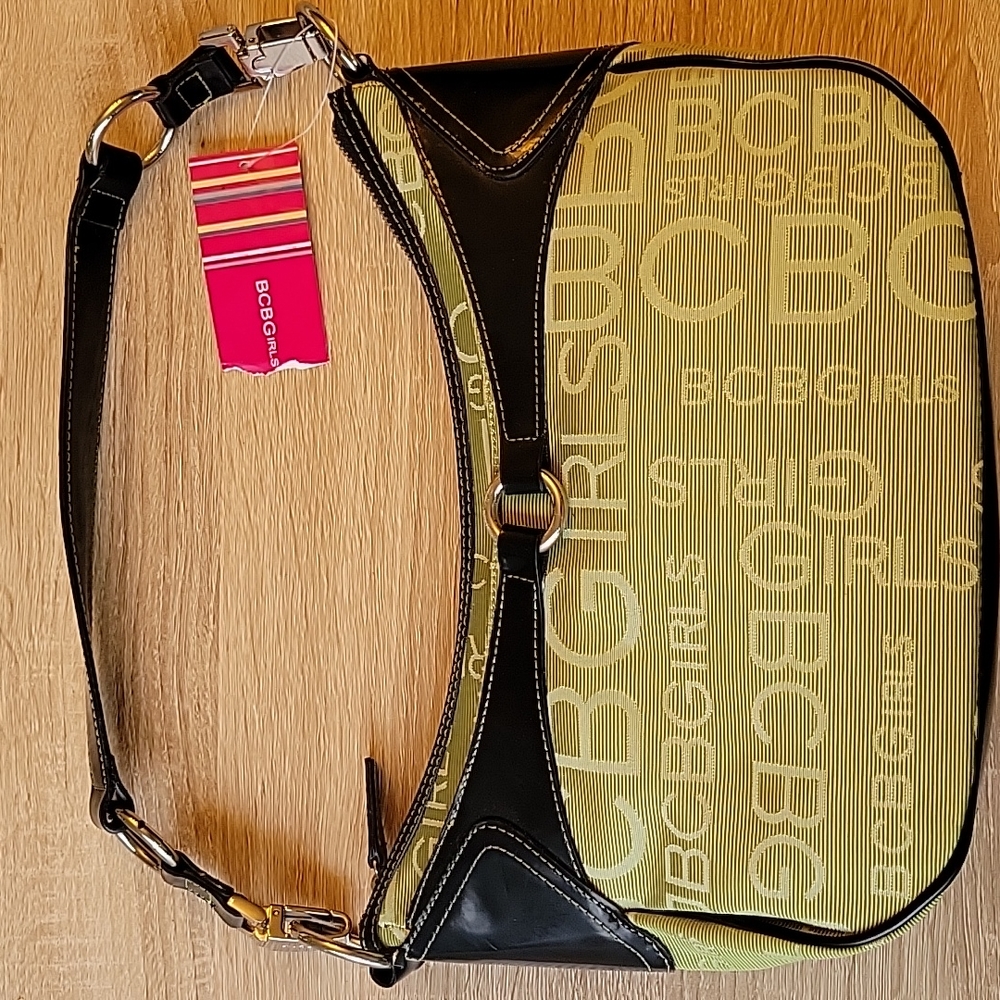 BCBGirls Green Patterned Purse